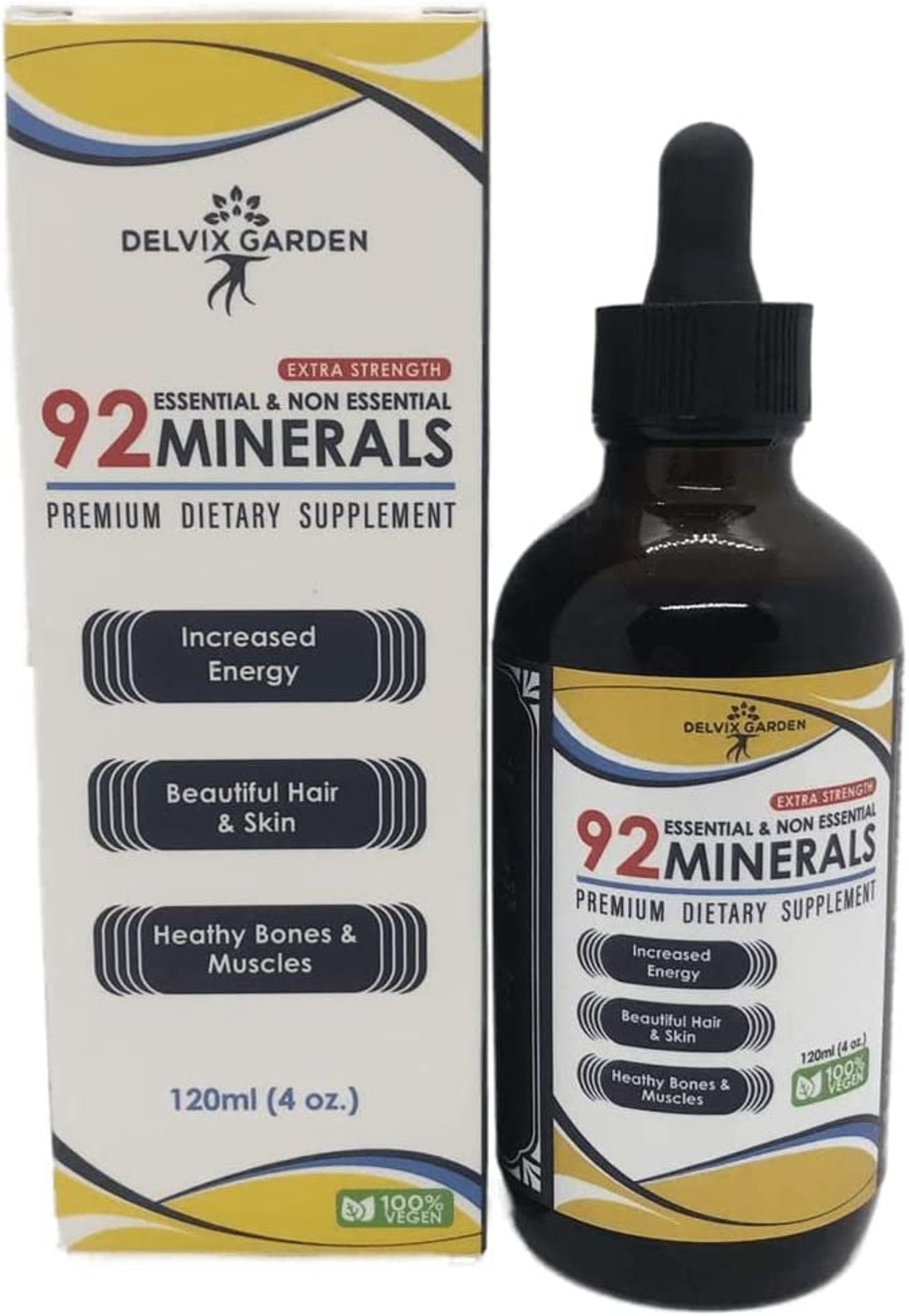 Liquid Minerals Supplement Trace Minerals Drops for Adults Sea Minerals Supplement 120ml Trace