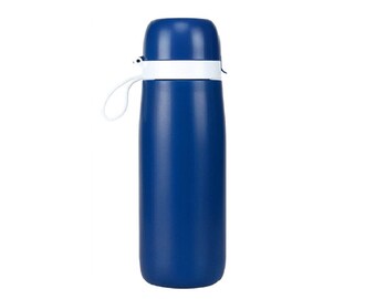 Portable Water Filter Bottle: Personal Water Filter Bottle for Travel, Hiking...