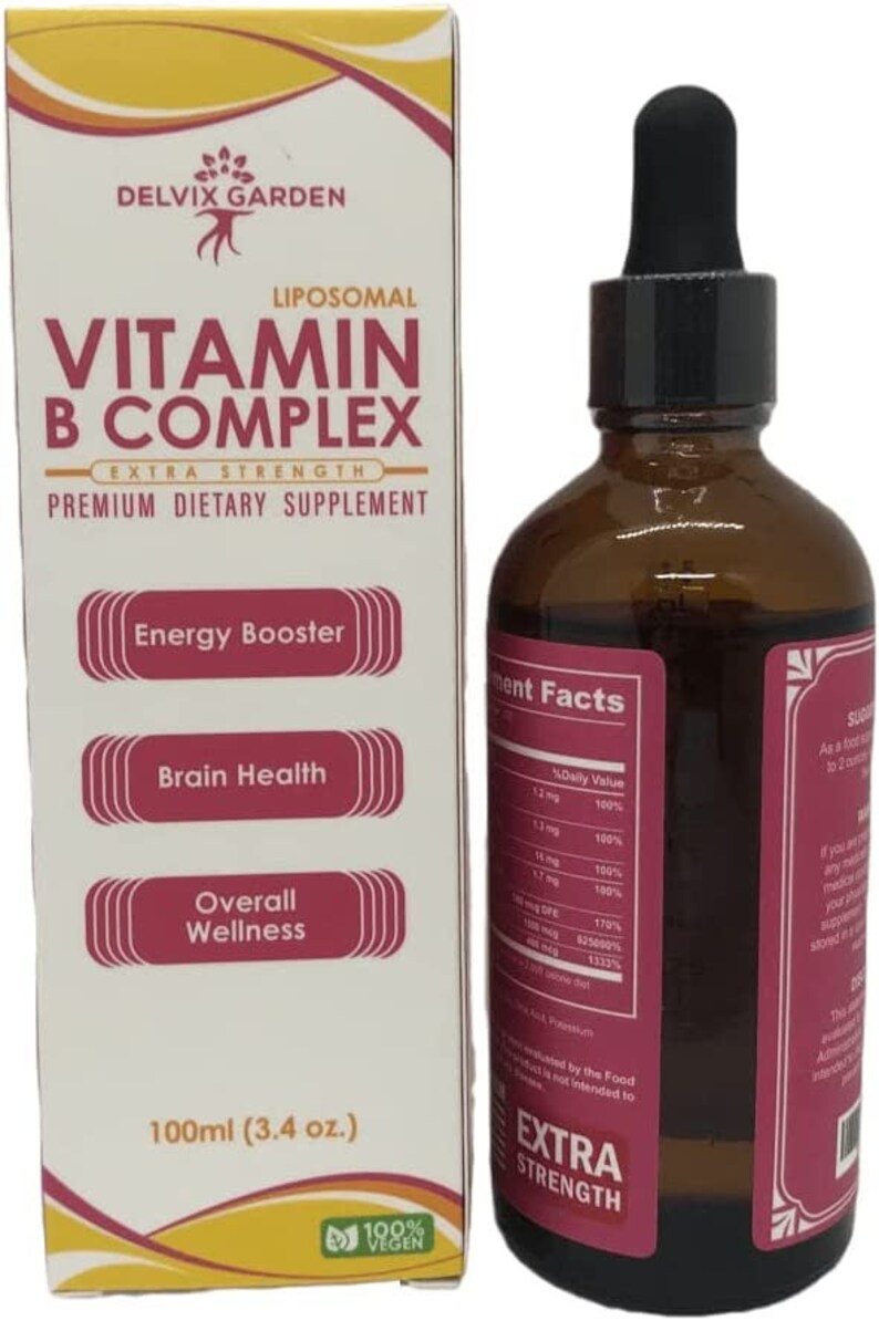 Vitamin B Complex Drops for Adults 100ml Liquid Vitamin B Complex