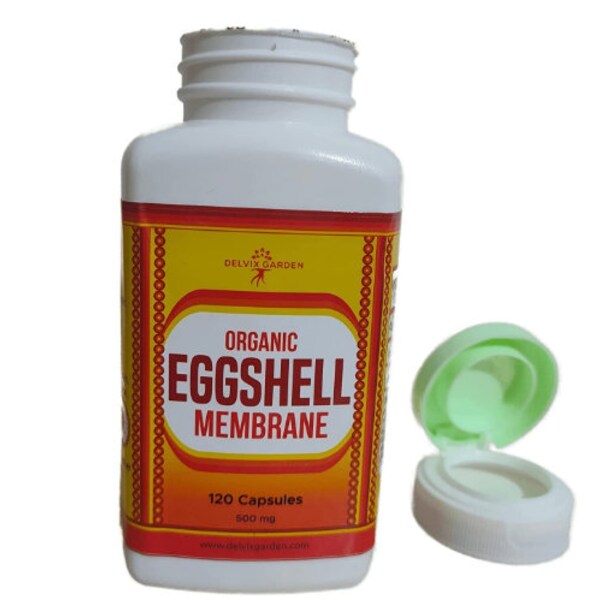 Organic Eggshell Membrane Powder Supplement, 120 Capsules Eggshell Membrane