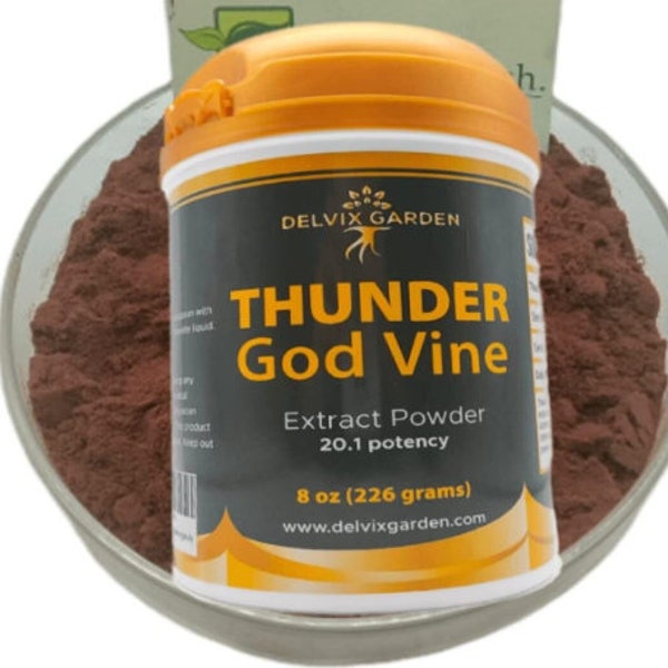 Thunder God Vine Extract Powder, 8 oz (226 Grams): Pure Thunder God Vine Root