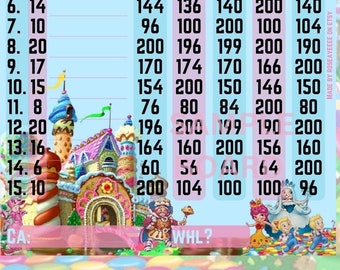 セール！キャンディビンゴランド 各列200 WTA、15ライン PYP テーマビンゴボード