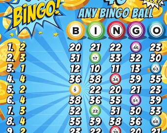 Bingo Balls 40 *2 Versions* Reg. WTA & Pro. Boards, 15 Line PYP Themed Bingo Boards