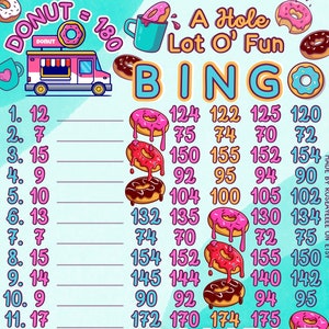 A Hole Lot O’ Fun 180 WTA *2 Versions* Reg. & Pro. Board (Min. 25), 15 Line PYP Themed Bingo Boards