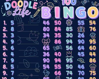 Living That Doodle Life 100 WTA & Profit Bingo Boards With Lines