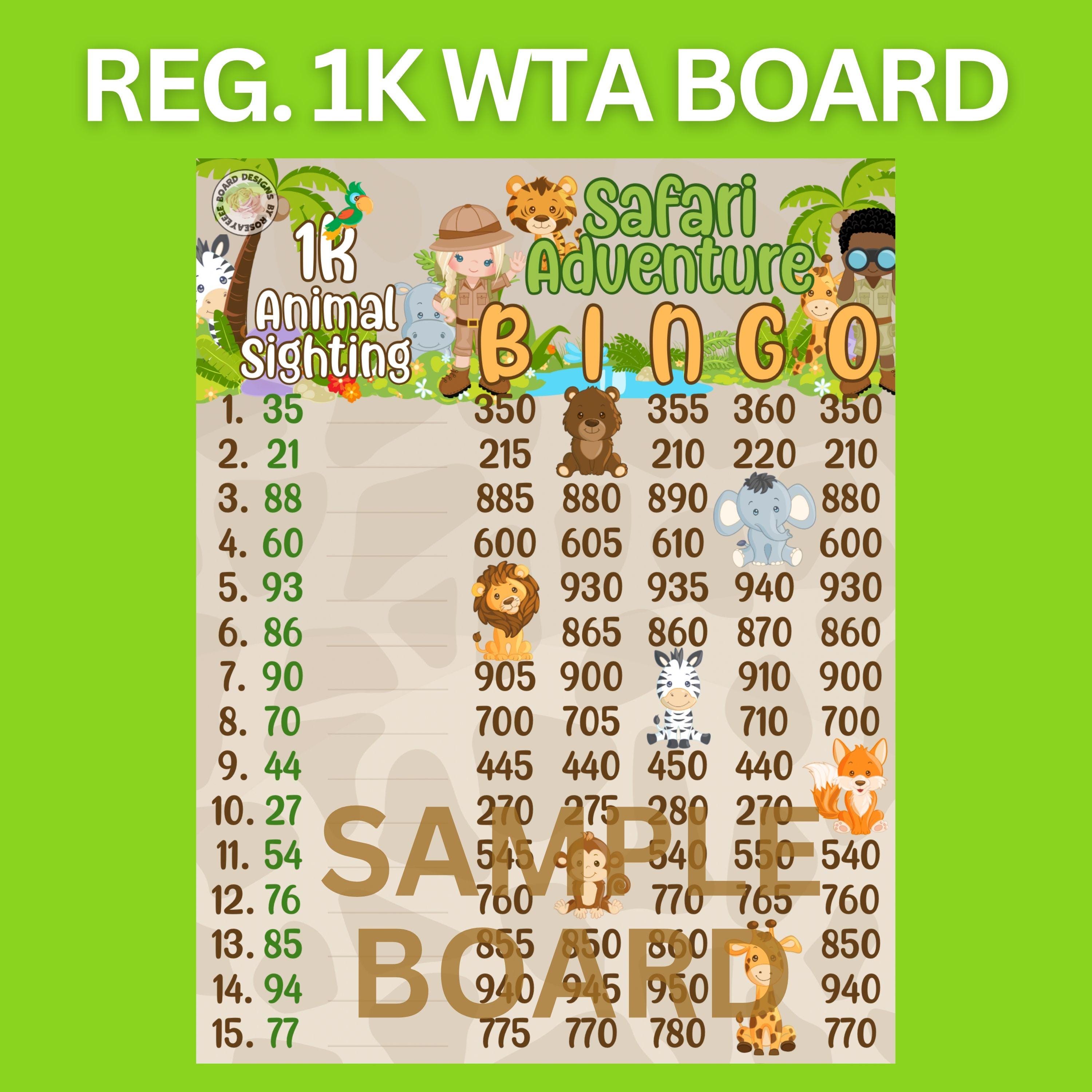 サファリアドベンチャー 1k *2バージョン* レギュラーWTA＆プロボード