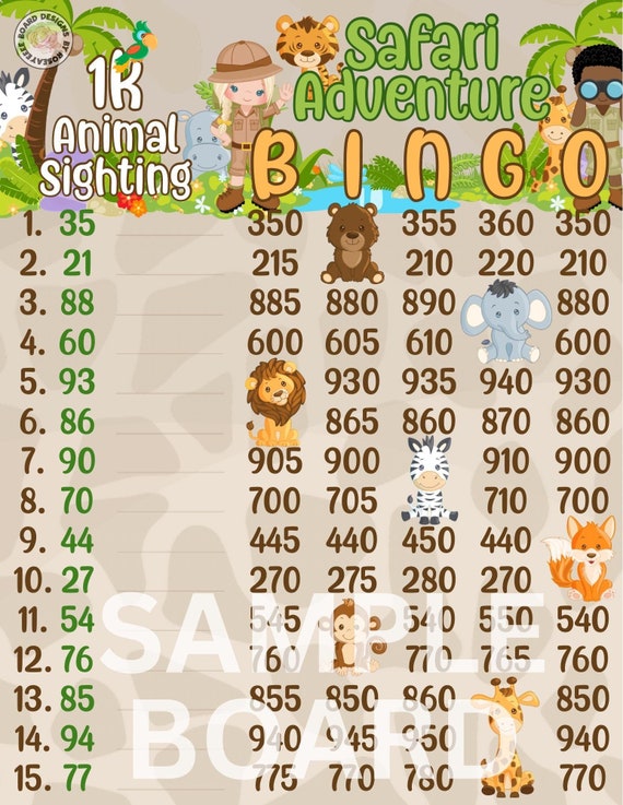 サファリアドベンチャー 1k *2バージョン* レギュラーWTA＆プロボード