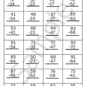 14 Printable Two Digit Addition and Subtraction Worksheets. Double ...