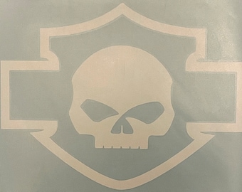 Skull and Shield Decal