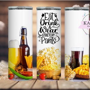 20oz Skinny Tumbler Wrap, Snacking Tumbler Design, Snacking Tumbler png, Digital Download, Snacking Tumbler wrap
