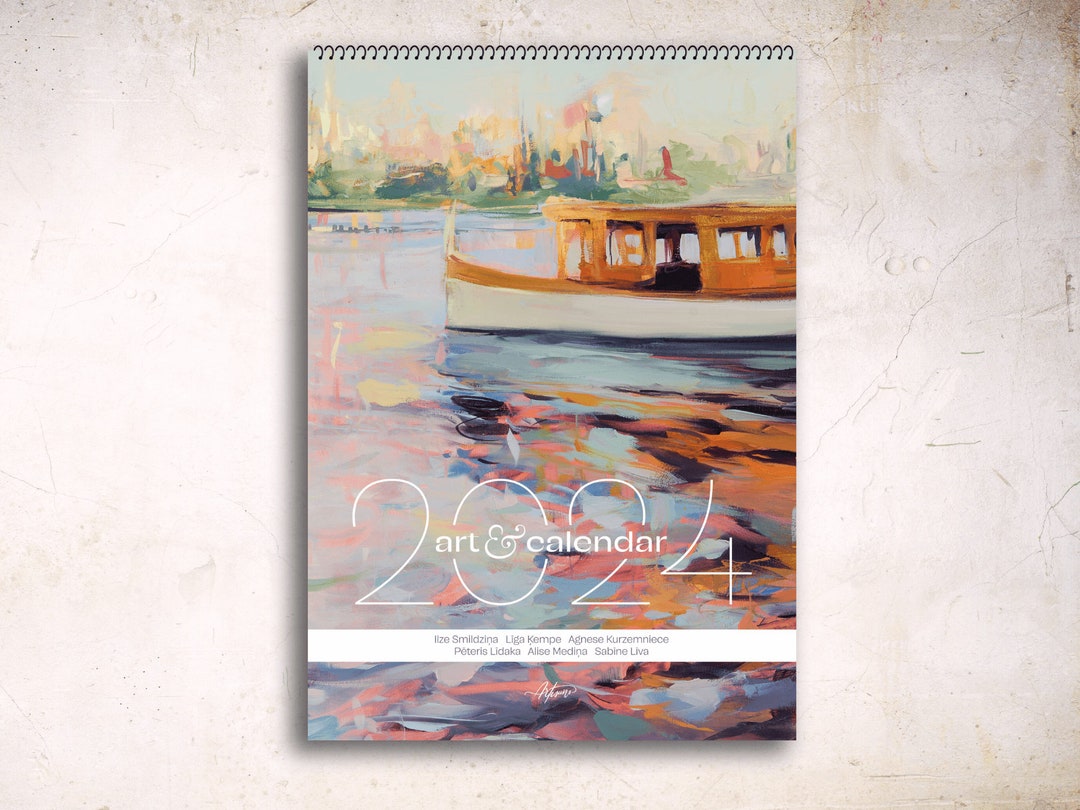 Art Calendar 2024 Fine Art Calendar 2024 Unique Artwork Wall Etsy UK
