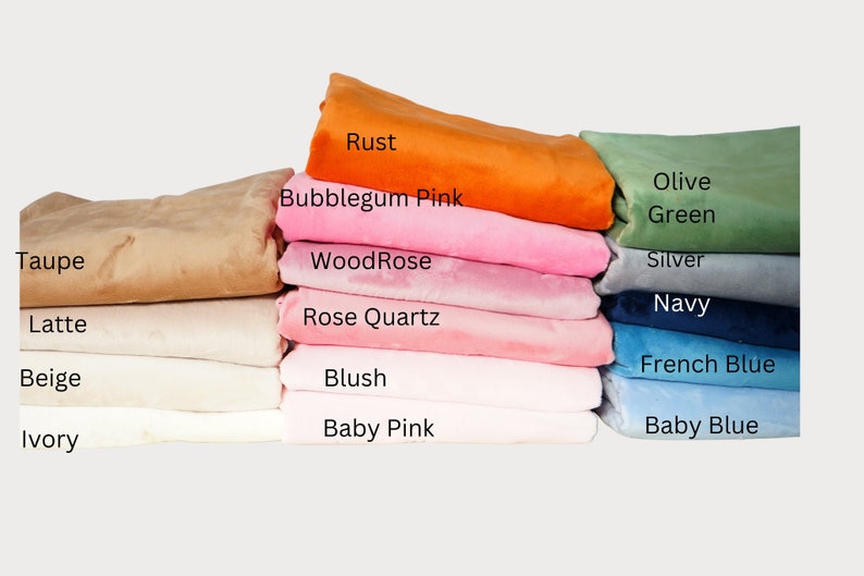 Minky Smooth Solid Soft Minky Fabric for Blankets Crafts Etsy