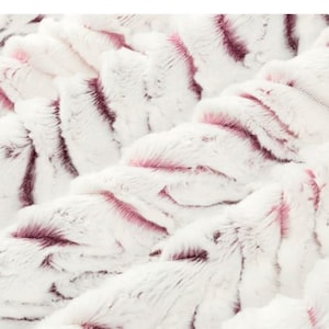 Luxe Cuddle® Prism Rosewine, Lux Cuddle Minky fabric, Plush fabric, DIY Accessories, Minky Fabric by the yard, Purple fabric, Tie Dye Fabric