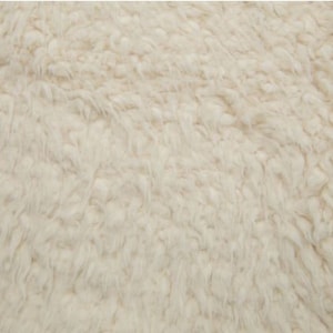 Llama Ivory,  Shannon Fabric Luxe Cuddle® Llama Ivory, Off-White Furry Minky Fabric, White Minky Fabric,  Minky Lux Cuddle, 30mm Pile