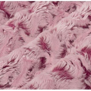 Alpine Mauve Lux Cuddle, Minky Purple Cuddle, Purple Alpine Minky Cuddle, Luxe Cuddle®, Purple Furry Minky, Luxe Cuddle Alpine Mauve, 15mm