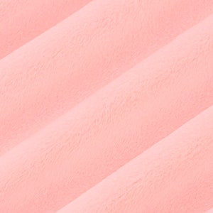 Blush Pink Solid Cuddle 3 Fabric, Solid Cuddle 3 Blush Minky z tkaniny Shannon Fabric, Gładki Solid Cuddle 3 Pink cięty na wymiar, Podszewka kołdry,