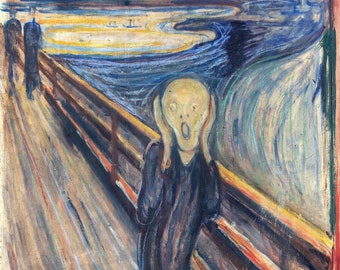 Edvard Munch - The Scream, 1893.  One of the most recognizable works in art history, The Scream by Edvard Munch became an angst masterwork.