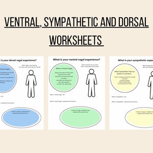 Polyvagal Theory Worksheet / Nervous System States / Three State Worksheets / Therapy Worksheet / Polyvagal Ladder