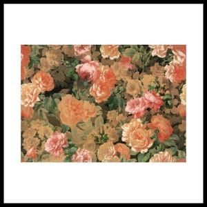 Carta Decoupage in Riso Autoadesiva | Carta Decoupage per Mobili | Carta di Gelso | Dimensioni 11,02X15,15" (28X38.5 cm) | Motivo Floreale