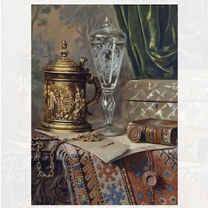 Carta di Riso per Decoupage per Mobili | Grande Carta da Decoupage | 3 Opzioni di Dimensione | Serie Speciale Antica | Motivi d'Arte Barocca