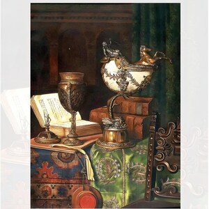 Carta di Riso per Decoupage per Mobili | Grande Carta da Decoupage | 3 Opzioni di Dimensione | Serie Speciale Antica | Motivi d'Arte Barocca