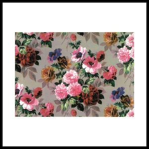 Carta Decoupage in Riso Autoadesiva | Carta Decoupage per Mobili | Carta di Gelso | Dimensioni 11,02X15,15" (28X38.5 cm) | Motivo Floreale