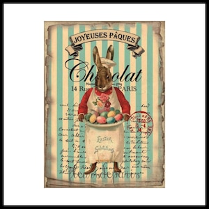 Carta da decoupage autoadesiva in riso | Carta da decoupage per mobili | Carta di gelso | Dimensioni 11,02 x 15,15" | Motivo con coniglio