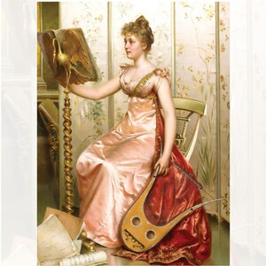 Carta di Riso per Mobili | Grande Carta per Decoupage | 3 Formati Disponibili | Serie Vintage Speciale | Motivi Donna Vintage | EW002