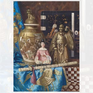 Carta di Riso per Decoupage per Mobili | Grande Carta da Decoupage | 3 Opzioni di Dimensione | Serie Speciale Antica | Motivi d'Arte Barocca