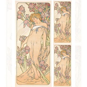 Carta di Riso per Decoupage per Mobili | Grande Carta da Decoupage | 3 Opzioni di Dimensione | Serie Speciale Antica | Motivi d'Arte Barocca
