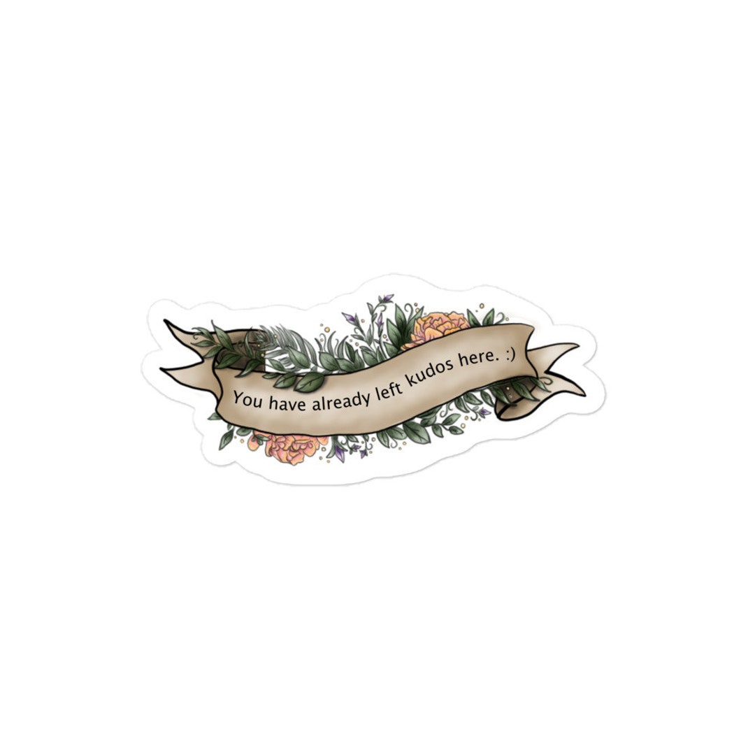 Ao3 Kudos Sticker - Etsy