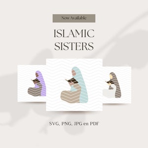 Islamic sister without face svg png jpg pdf