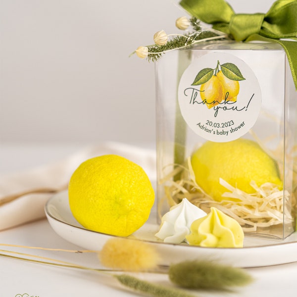 Soap Lemon Wedding Personalized Favors Italy Style Party Guest Gift Idea for Guest Wedding Home Made Bar Soap Bridal Shower Thank You Favor