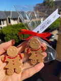 Guest gift Christmas 2024 soap gingerbread handmade personalized tag coworker small present gift for employees clients corporate souvenir product logo