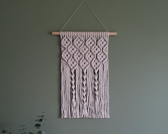 DIY Macrame Wall Hanging Pattern – 'Bianca' design (Printable PDF, Bohemian Wall Art)