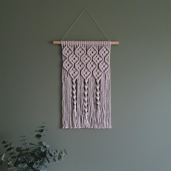 Macrame wall hanging "Bianca", PDF pattern, Digital download, DIY macrame wall hanging, step by step guide, macrame pattern beginner