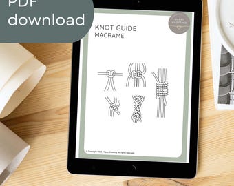 Guida ai nodi del macramè: impara 6 nodi base (tutorial per principianti, download PDF)
