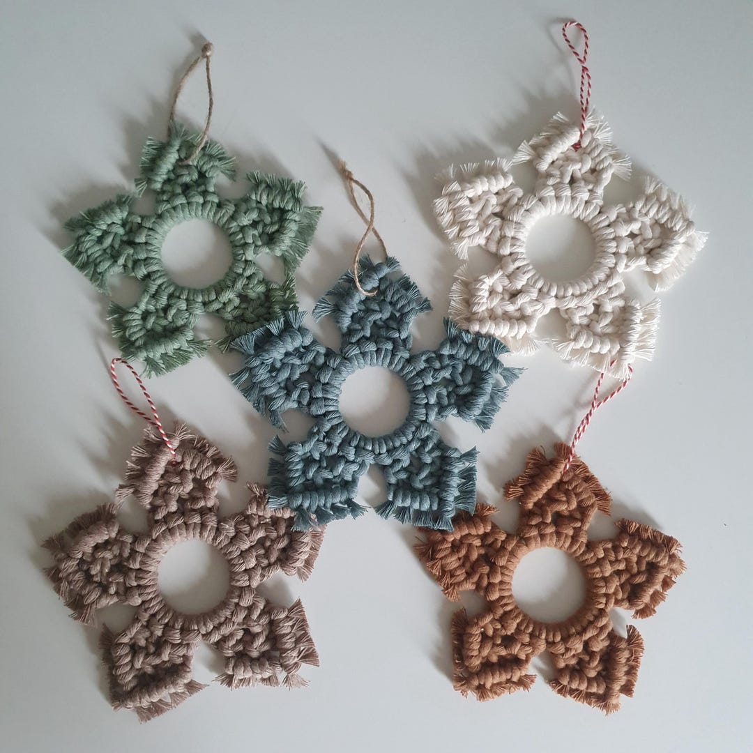 Macrame Star Ornament Pattern – DIY Christmas Decor (PDF Instant ...