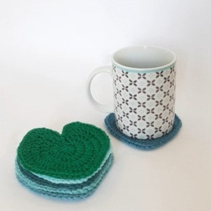 Sous verre, sous tasse Coeur au crochet image 7