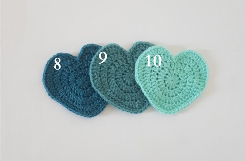 Sous verre, sous tasse Coeur au crochet image 6