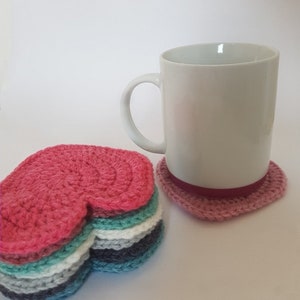 Sous verre, sous tasse Coeur au crochet image 8