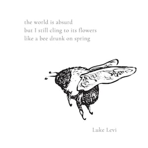 Bee Poem Print Download | Bee Decor