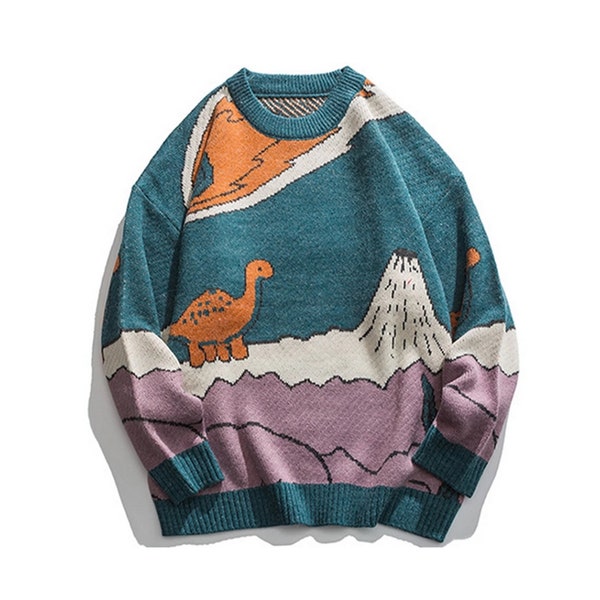 Dinosaur Sweater - Etsy