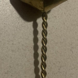 Baby Vintage Rattle Brass With Sleigh Bell Tone .