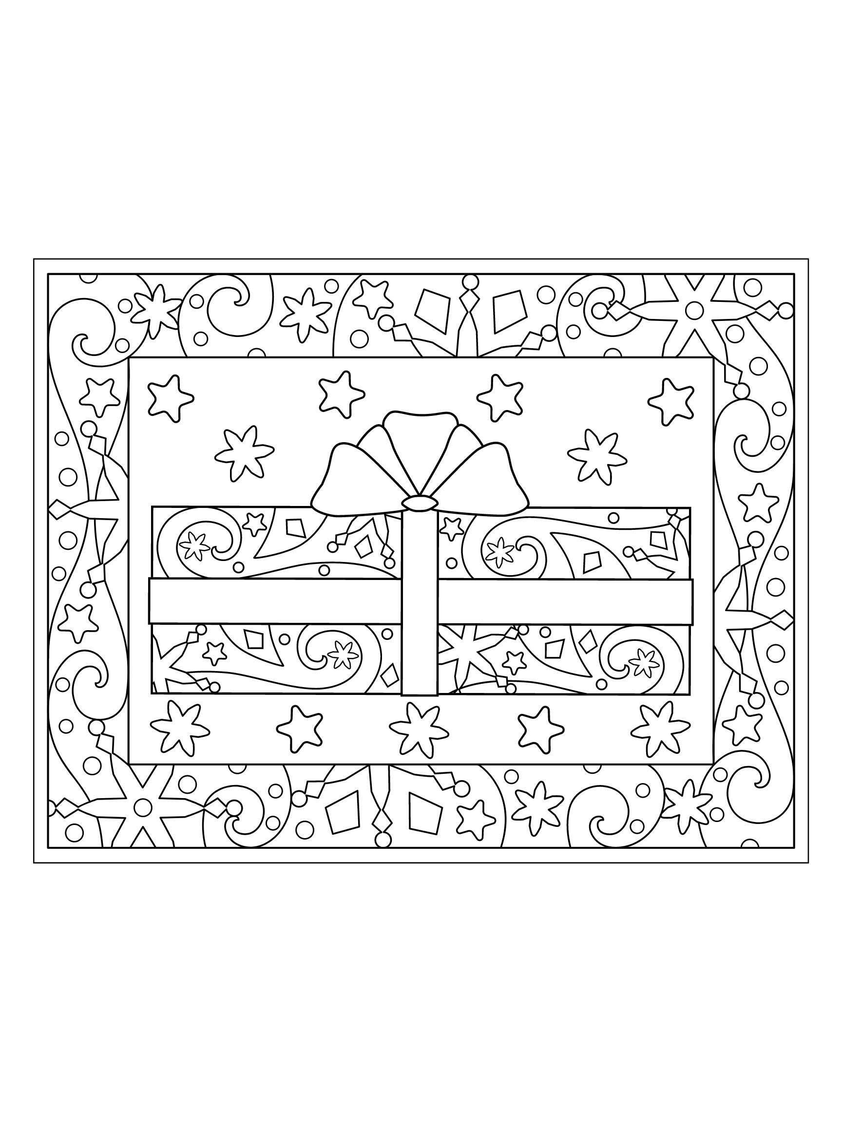 Adult Holiday Coloring Sheets - Etsy