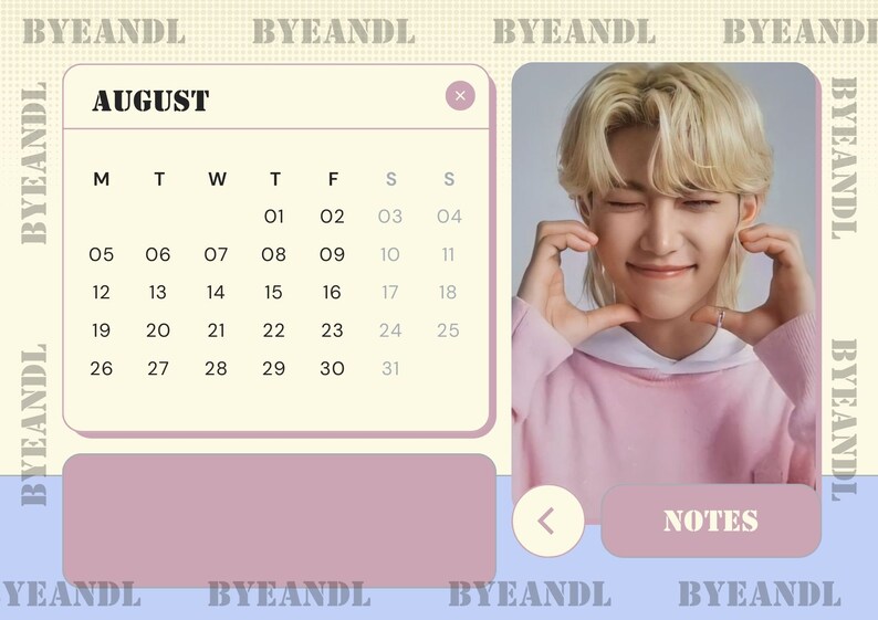 STRAY KIDS 2024 Calendar (Instant Download) Etsy