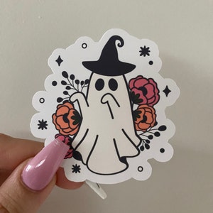 Floral Ghost Sticker