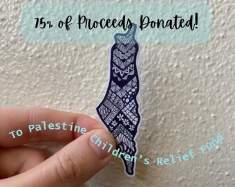 Gratis sticker Palestina, steun Palestina, Palestina, sticker zenkrabbel