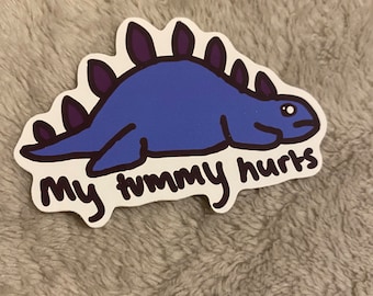 Sticker Mijn buik doet pijn