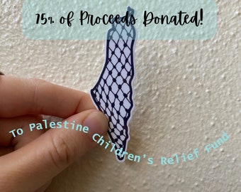Free Palestine Sticker, Support Palestine, Palestine, Keffiyeh Sticker